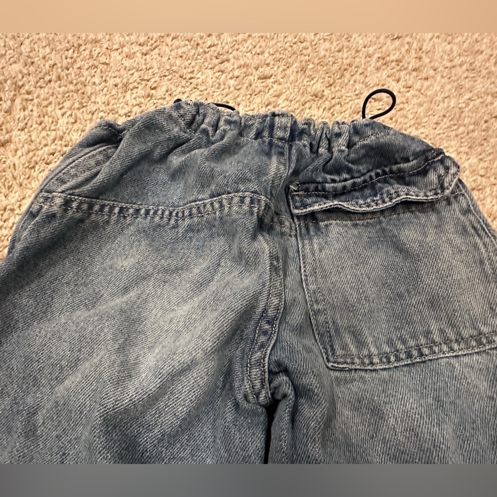 Zara Light Blue Denim Joggers - Picture 10 of 11